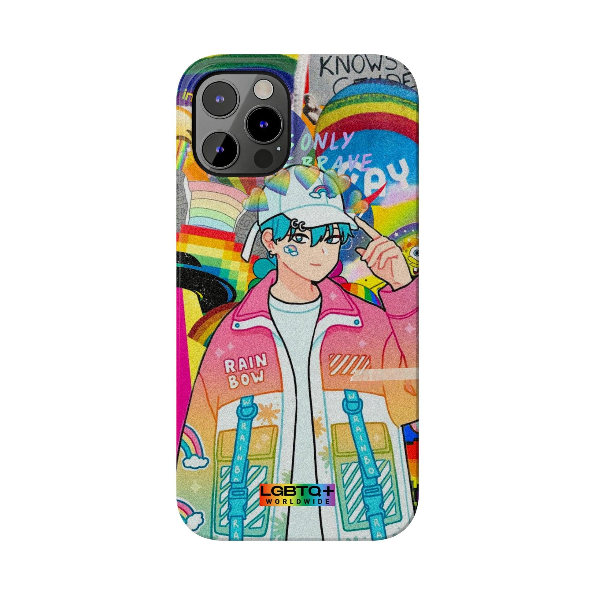 LGBTQWorldwide - ,,REGENBOGEN JUNGE" Handyhülle Accessories, Back-to-School, card, Glossy, iPhone, iPhone Cases, Phone accessory, Phone Cases, Samsung Cases, Slim lgbtq Bekleidung Accessoires unisex Zubehör