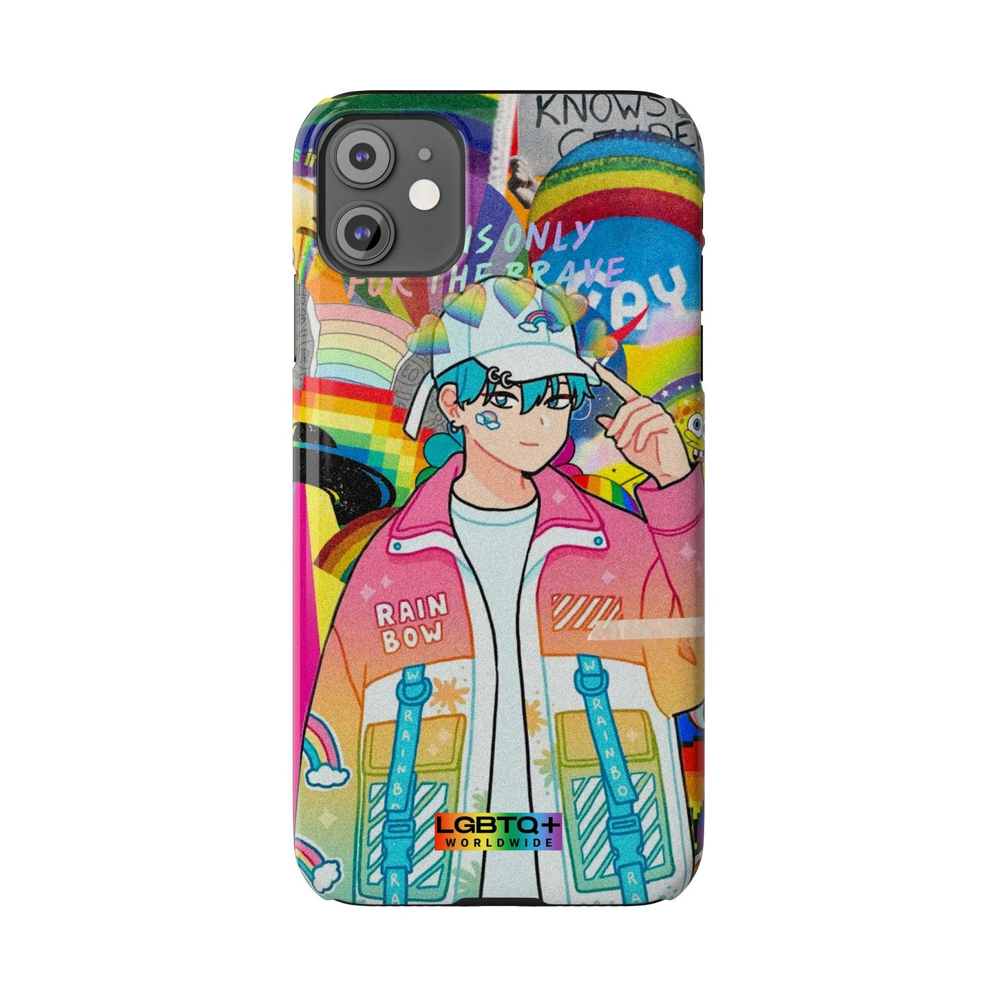 LGBTQWorldwide - ,,REGENBOGEN JUNGE" Handyhülle Accessories, Back-to-School, card, Glossy, iPhone, iPhone Cases, Phone accessory, Phone Cases, Samsung Cases, Slim lgbtq Bekleidung Accessoires unisex Zubehör