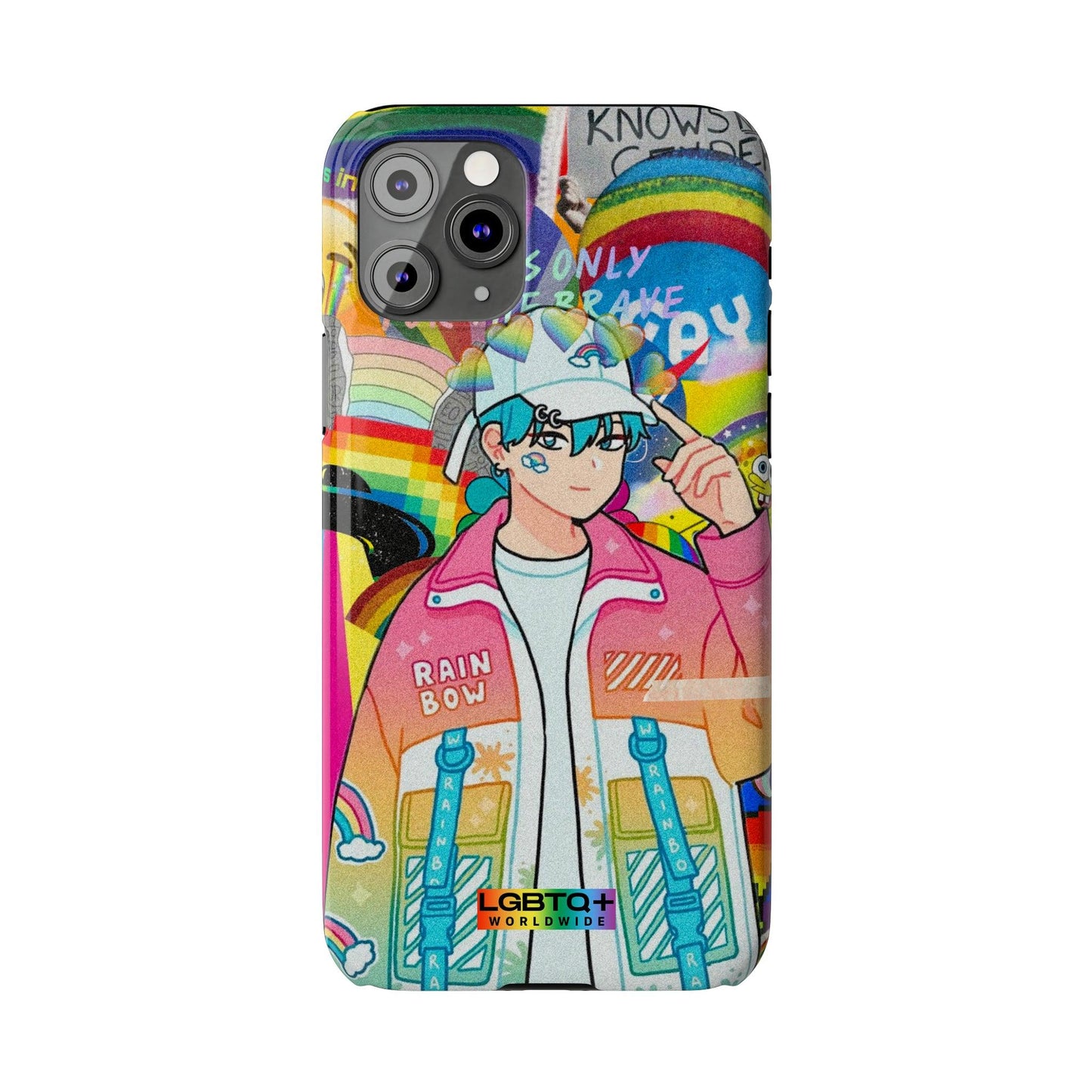 LGBTQWorldwide - ,,REGENBOGEN JUNGE" Handyhülle Accessories, Back-to-School, card, Glossy, iPhone, iPhone Cases, Phone accessory, Phone Cases, Samsung Cases, Slim lgbtq Bekleidung Accessoires unisex Zubehör