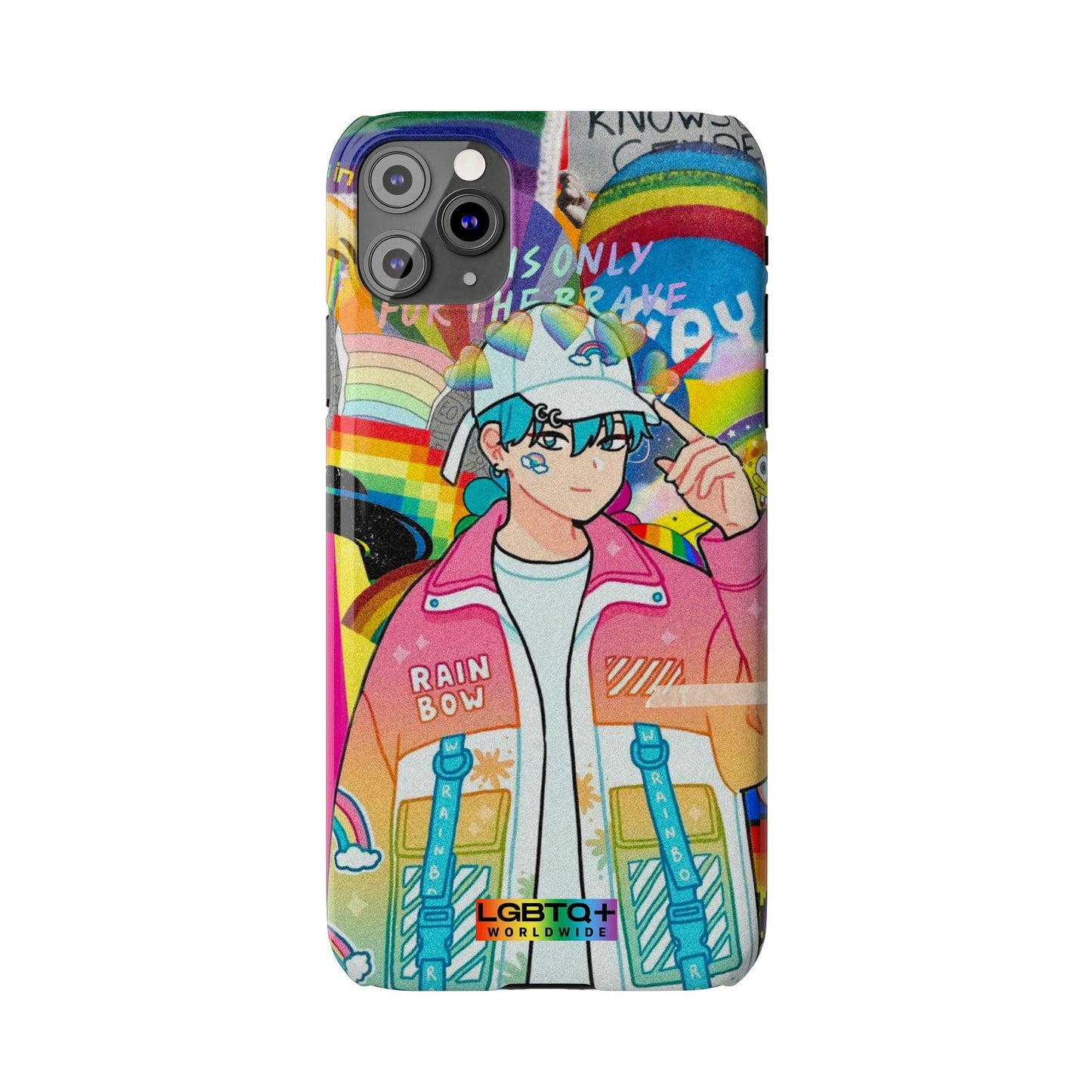 LGBTQWorldwide - ,,REGENBOGEN JUNGE" Handyhülle Accessories, Back-to-School, card, Glossy, iPhone, iPhone Cases, Phone accessory, Phone Cases, Samsung Cases, Slim lgbtq Bekleidung Accessoires unisex Zubehör