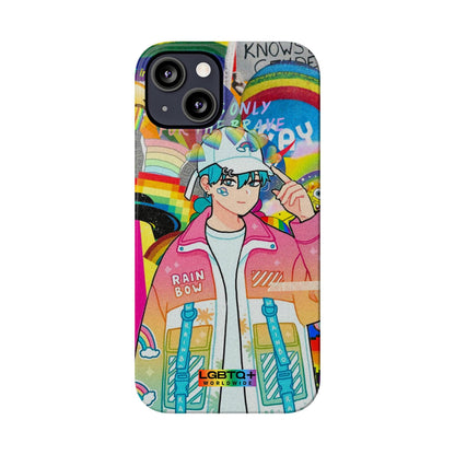 LGBTQWorldwide - ,,REGENBOGEN JUNGE" Handyhülle Accessories, Back-to-School, card, Glossy, iPhone, iPhone Cases, Phone accessory, Phone Cases, Samsung Cases, Slim lgbtq Bekleidung Accessoires unisex Zubehör