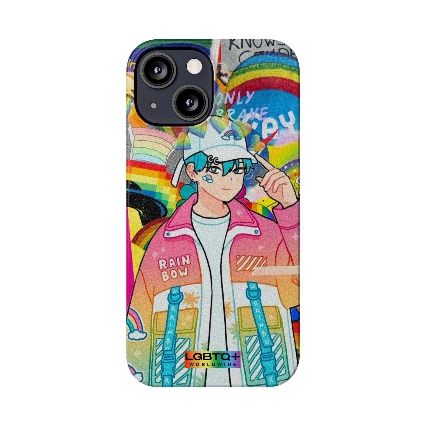 LGBTQWorldwide - ,,REGENBOGEN JUNGE" Handyhülle Accessories, Back-to-School, card, Glossy, iPhone, iPhone Cases, Phone accessory, Phone Cases, Samsung Cases, Slim lgbtq Bekleidung Accessoires unisex Zubehör