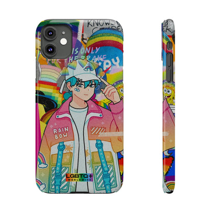 LGBTQWorldwide - ,,REGENBOGEN JUNGE" Handyhülle Accessories, Back-to-School, card, Glossy, iPhone, iPhone Cases, Phone accessory, Phone Cases, Samsung Cases, Slim lgbtq Bekleidung Accessoires unisex Zubehör