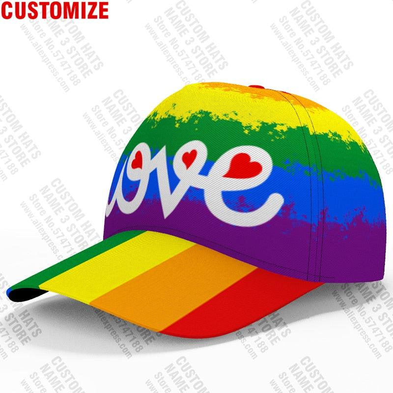 LGBTQWorldwide - Regenbogen Kappe Accessoires lgbtq Bekleidung Accessoires unisex Zubehör