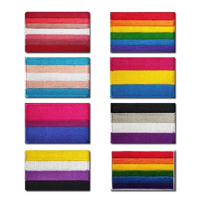 LGBTQWorldwide - Regenbogen Patches acc, Accessoires, Accessories, all lgbtq Bekleidung Accessoires unisex Zubehör