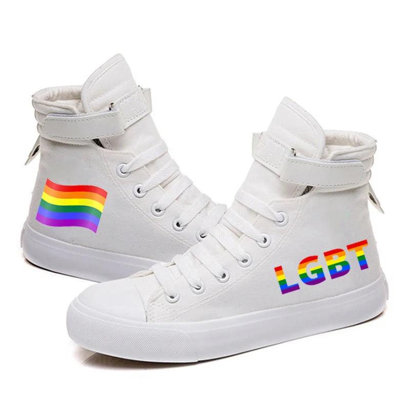 LGBTQWorldwide - Regenbogen Sneaker in verschiedenen Farben lgbtq Bekleidung Accessoires unisex Zubehör