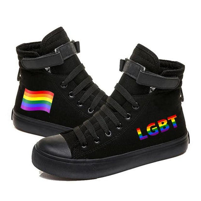 LGBTQWorldwide - Regenbogen Sneaker in verschiedenen Farben lgbtq Bekleidung Accessoires unisex Zubehör