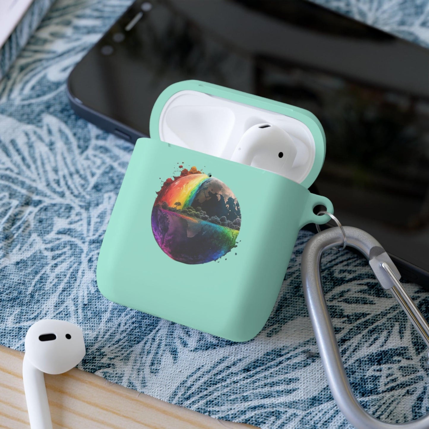 LGBTQWorldwide - ,,REGENBOGEN WELT" AirPods and AirPods Pro Hülle Accessories, AirPods, AirPods Pro, Back-to-School, Case, Flexible, tech, Tech Accessories, TPU lgbtq Bekleidung Accessoires unisex Zubehör