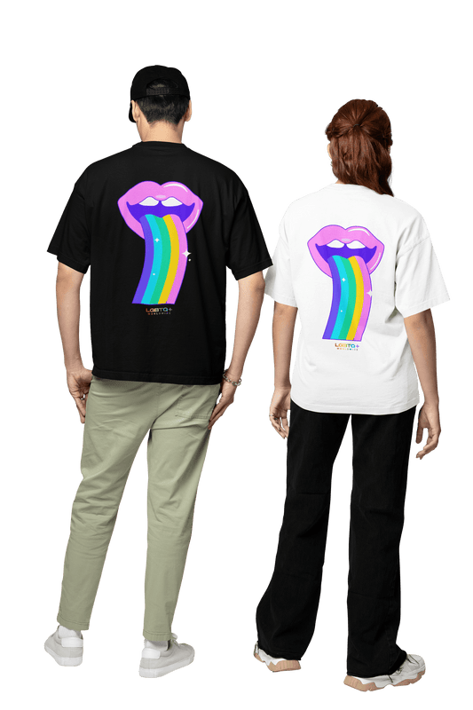 LGBTQWorldwide - ,,REGENBOGEN ZUNGE" Clothing, Cotton, Crew neck, DTG, Eco-friendly, Men's Clothing, Organic, Recycled, Regular fit, Sustainable, T-shirts, Unisex, Valentine's Day Picks, Vegan, Women's Clothing lgbtq Bekleidung Accessoires unisex Zubehör