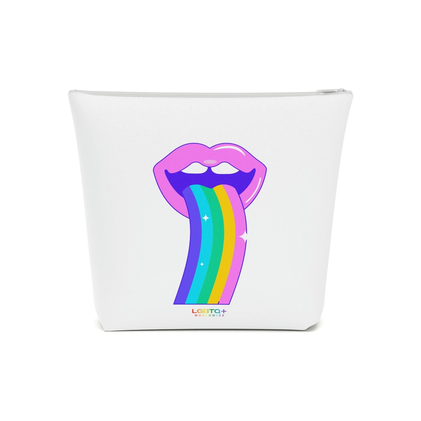 LGBTQWorldwide - ,,REGENBOGEN ZUNGE" Kosmetiktasche Accessories, all, All Over Print, AOP, Cosmetics, Home, Pouches, Sublimation, Travel Accessories, With zipper lgbtq Bekleidung Accessoires unisex Zubehör