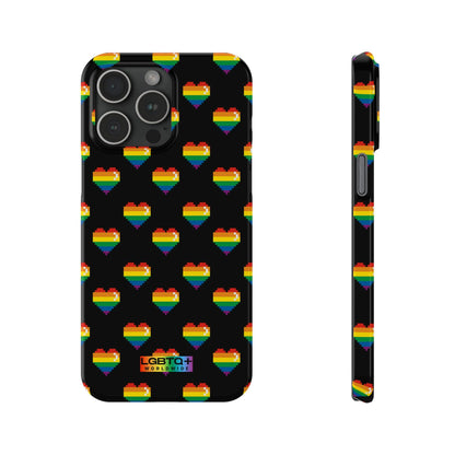 LGBTQWorldwide - ,,RETRO HERZEN" Handyhülle Accessories, Back-to-School, card, Glossy, iPhone, iPhone Cases, Phone accessory, Phone Cases, Samsung Cases, Slim lgbtq Bekleidung Accessoires unisex Zubehör