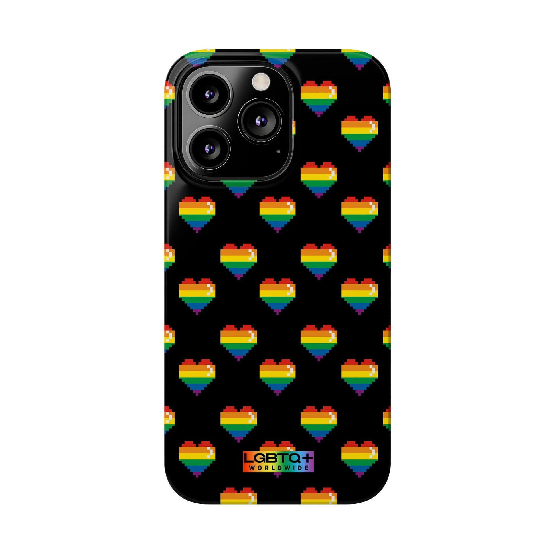 LGBTQWorldwide - ,,RETRO HERZEN" Handyhülle Accessories, Back-to-School, card, Glossy, iPhone, iPhone Cases, Phone accessory, Phone Cases, Samsung Cases, Slim lgbtq Bekleidung Accessoires unisex Zubehör