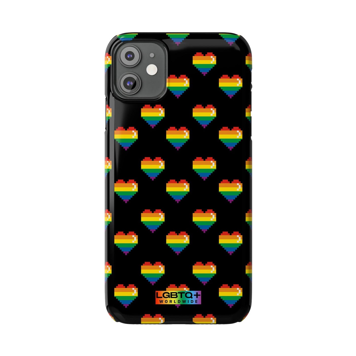 LGBTQWorldwide - ,,RETRO HERZEN" Handyhülle Accessories, Back-to-School, card, Glossy, iPhone, iPhone Cases, Phone accessory, Phone Cases, Samsung Cases, Slim lgbtq Bekleidung Accessoires unisex Zubehör