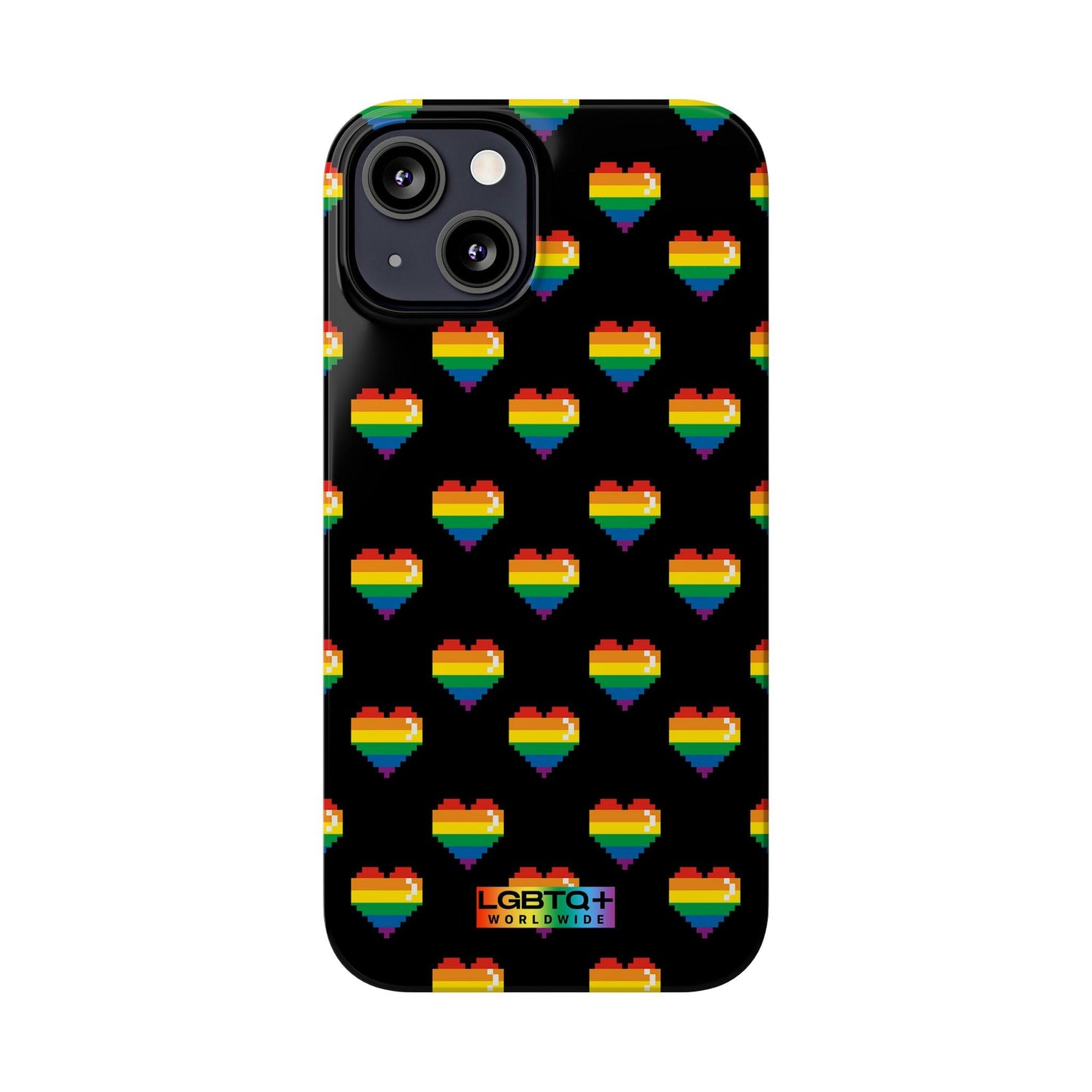 LGBTQWorldwide - ,,RETRO HERZEN" Handyhülle Accessories, Back-to-School, card, Glossy, iPhone, iPhone Cases, Phone accessory, Phone Cases, Samsung Cases, Slim lgbtq Bekleidung Accessoires unisex Zubehör