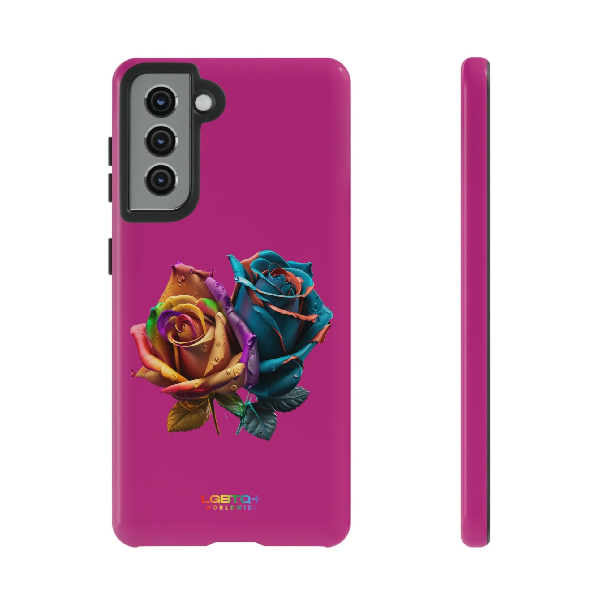 LGBTQWorldwide - ,,ROSEN" Doppelgehäuse Handyhülle Accessories, Glossy, iPhone Cases, Matte, Phone accessory, Phone Cases, Samsung Cases, tough, Valentine's Day Picks lgbtq Bekleidung Accessoires unisex Zubehör