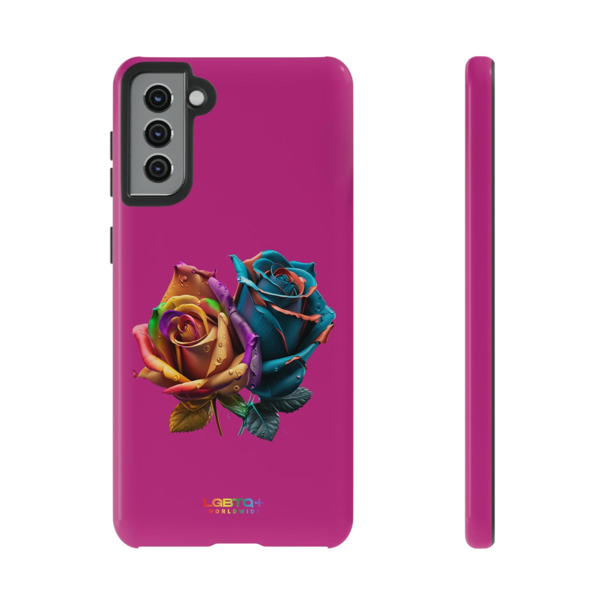 LGBTQWorldwide - ,,ROSEN" Doppelgehäuse Handyhülle Accessories, Glossy, iPhone Cases, Matte, Phone accessory, Phone Cases, Samsung Cases, tough, Valentine's Day Picks lgbtq Bekleidung Accessoires unisex Zubehör