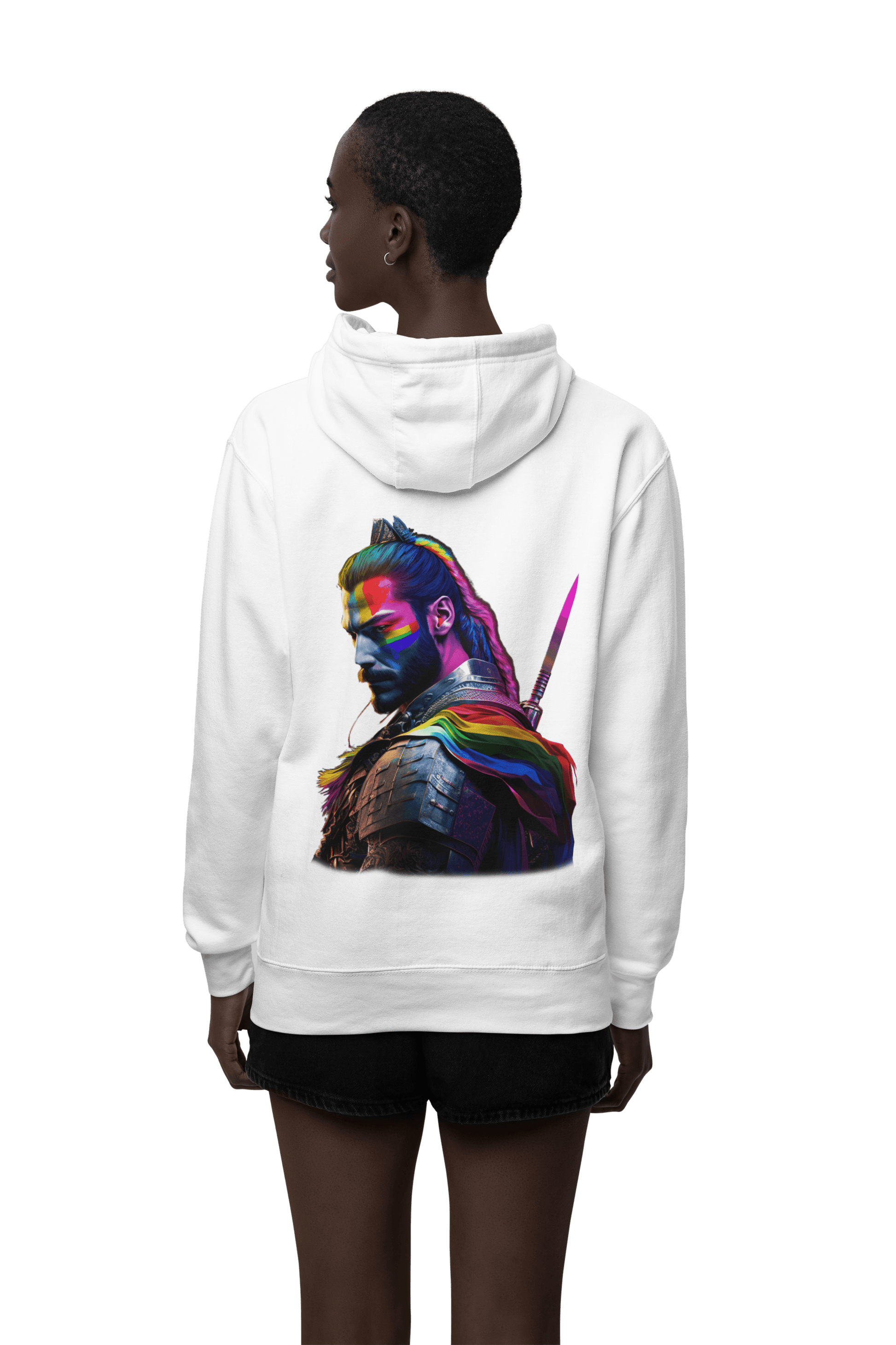 LGBTQWorldwide - ,,SAMURAI" ai, DTG, Eco-friendly, Hoodies, Men's Clothing, Recycled, Unisex, Vegan, Women's Clothing lgbtq Bekleidung Accessoires unisex Zubehör