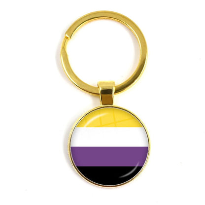 LGBTQWorldwide - Schlüsselanhänger Flagge Accessoires, Aktion lgbtq Bekleidung Accessoires unisex Zubehör