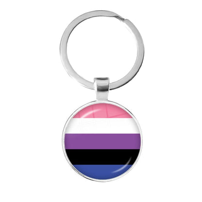 LGBTQWorldwide - Schlüsselanhänger Flagge Accessoires, Aktion lgbtq Bekleidung Accessoires unisex Zubehör