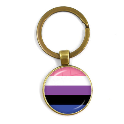 LGBTQWorldwide - Schlüsselanhänger Flagge Accessoires, Aktion lgbtq Bekleidung Accessoires unisex Zubehör