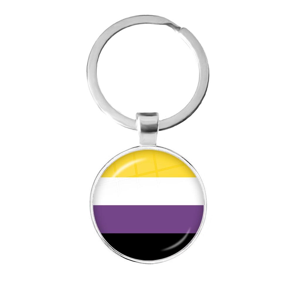 LGBTQWorldwide - Schlüsselanhänger Flagge Accessoires, Aktion lgbtq Bekleidung Accessoires unisex Zubehör