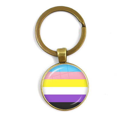 LGBTQWorldwide - Schlüsselanhänger Flagge Accessoires, Aktion lgbtq Bekleidung Accessoires unisex Zubehör