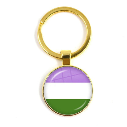 LGBTQWorldwide - Schlüsselanhänger Flagge Accessoires, Aktion lgbtq Bekleidung Accessoires unisex Zubehör