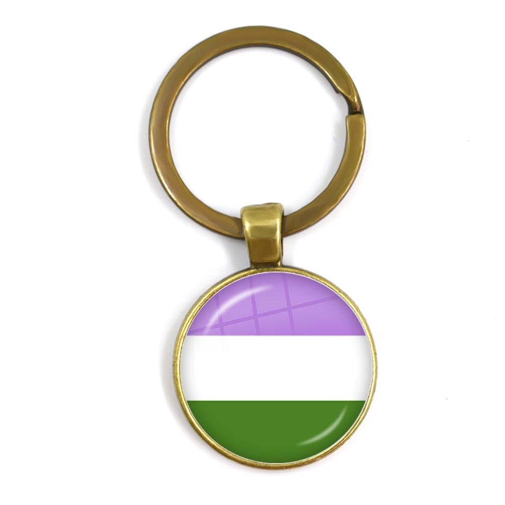 LGBTQWorldwide - Schlüsselanhänger Flagge Accessoires, Aktion lgbtq Bekleidung Accessoires unisex Zubehör