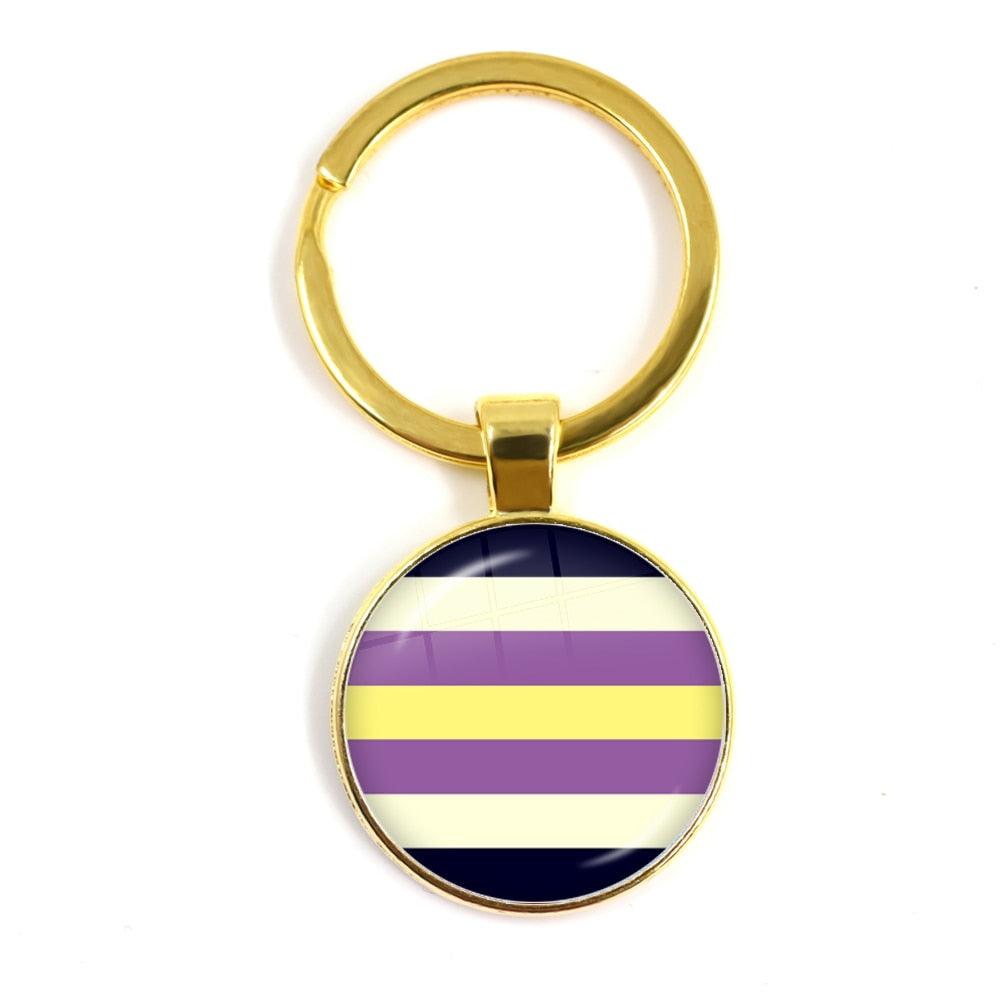 LGBTQWorldwide - Schlüsselanhänger Flagge Accessoires, Aktion lgbtq Bekleidung Accessoires unisex Zubehör