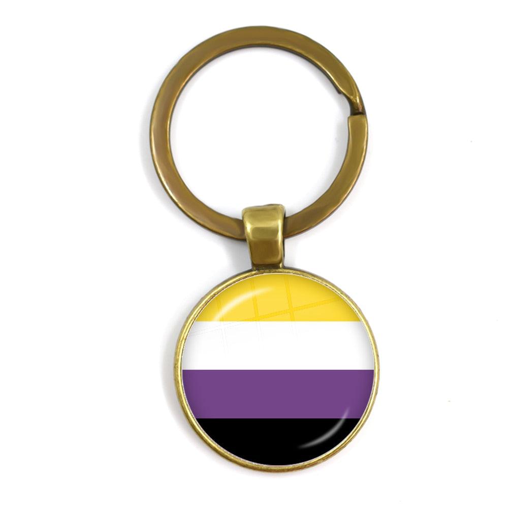 LGBTQWorldwide - Schlüsselanhänger Flagge Accessoires, Aktion lgbtq Bekleidung Accessoires unisex Zubehör