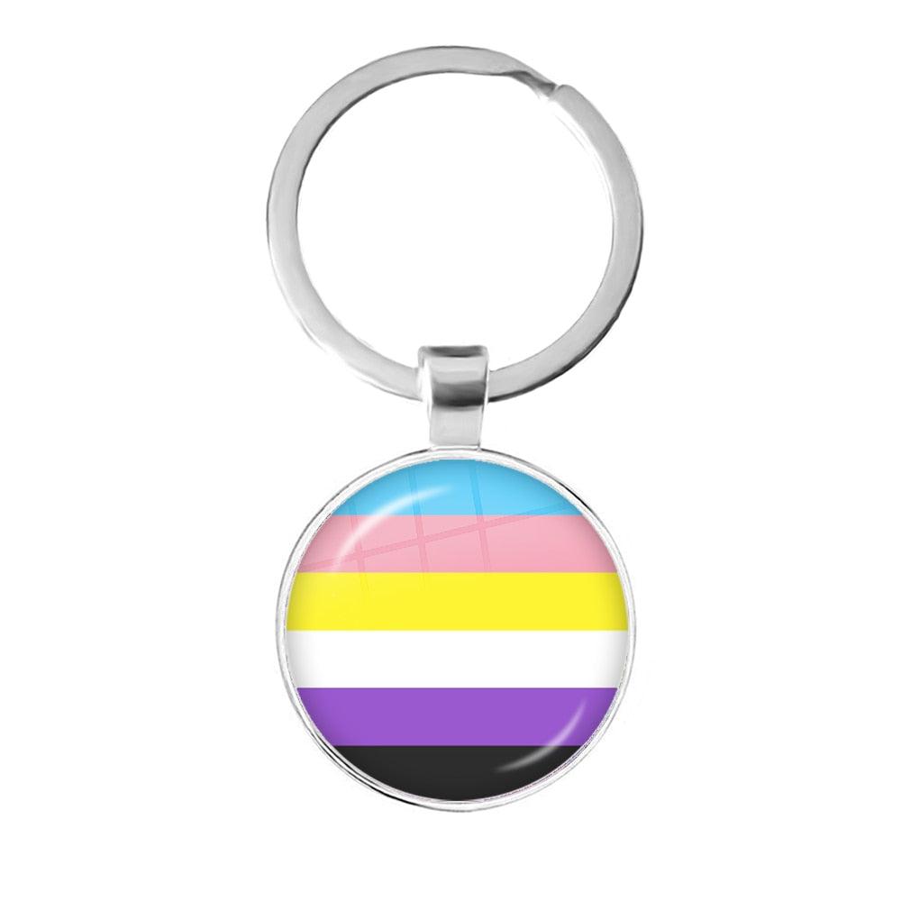 LGBTQWorldwide - Schlüsselanhänger Flagge Accessoires, Aktion lgbtq Bekleidung Accessoires unisex Zubehör