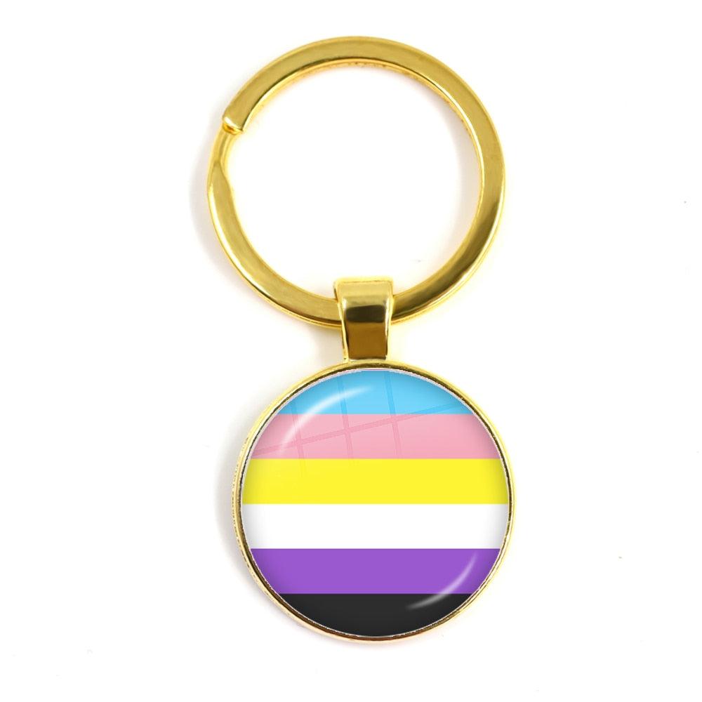 LGBTQWorldwide - Schlüsselanhänger Flagge Accessoires, Aktion lgbtq Bekleidung Accessoires unisex Zubehör