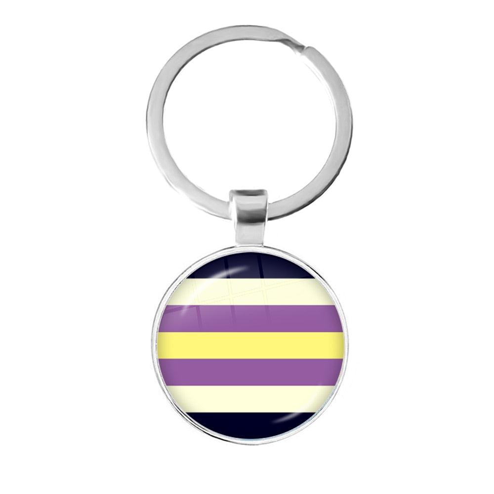 LGBTQWorldwide - Schlüsselanhänger Flagge Accessoires, Aktion lgbtq Bekleidung Accessoires unisex Zubehör