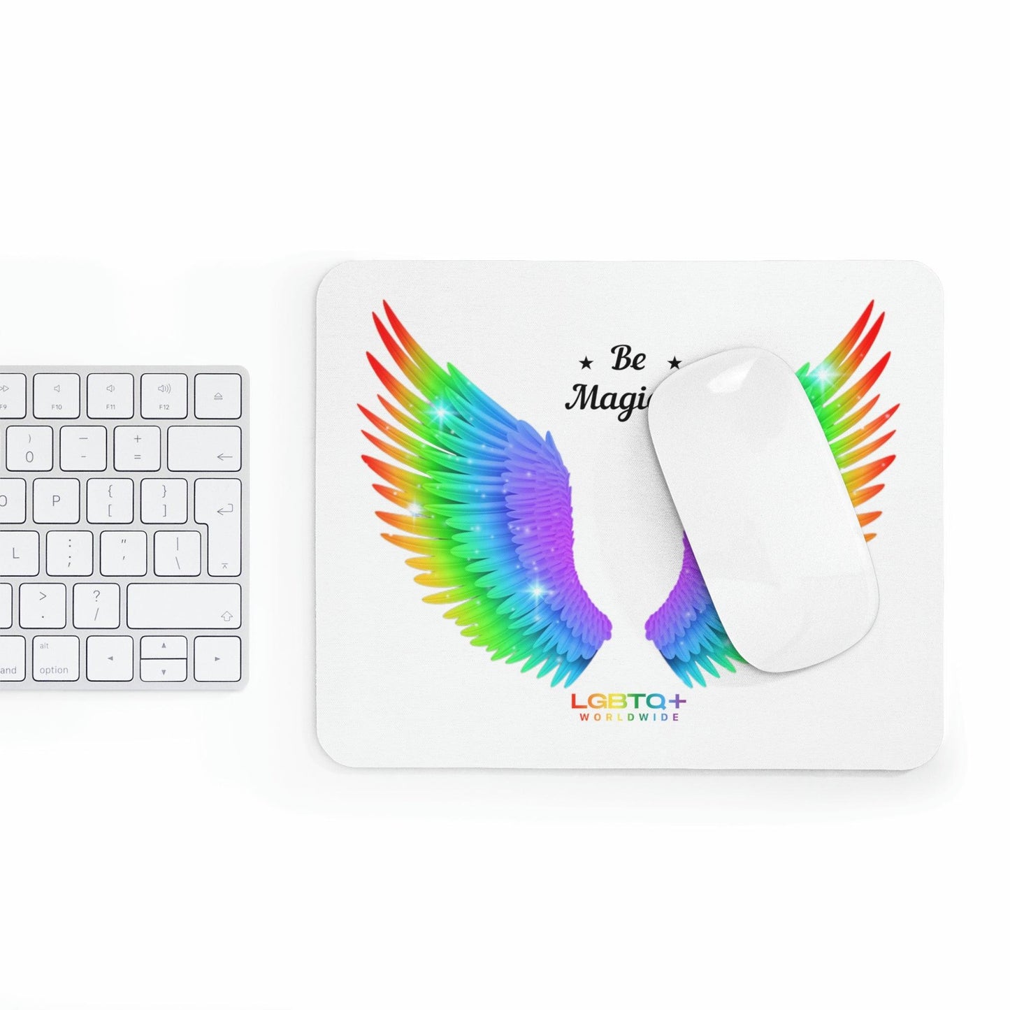 LGBTQWorldwide - ,,SEI EINZIGARTIG" Mauspad All, Desk, Home & Living, Mouse pad, Mouse Pads, Mousepad, tech lgbtq Bekleidung Accessoires unisex Zubehör