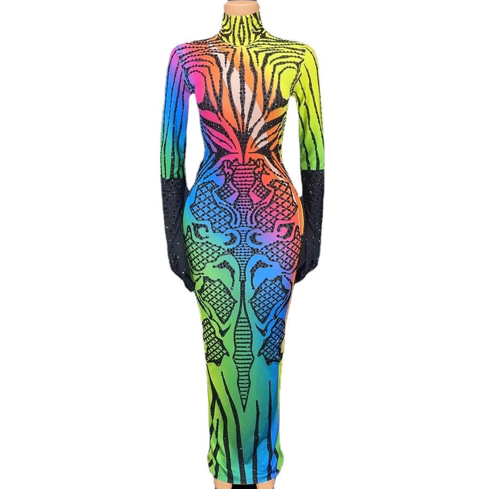 LGBTQWorldwide - Sexy Regenbogen Party Kleid lgbtq Bekleidung Accessoires unisex Zubehör