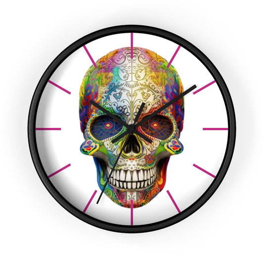 LGBTQWorldwide - ,,SKULL HEAD" Accessories, clock, Clocks, home, Home & Living, Home Decor, Indoor lgbtq Bekleidung Accessoires unisex Zubehör