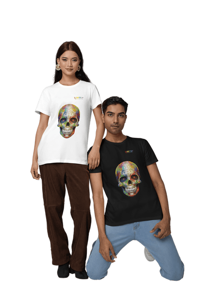 LGBTQWorldwide - ,,SKULL HEAD" ai, Cotton, Crew neck, DTG, Eco-friendly, Men's Clothing, Organic, Recycled, Regular fit, Sustainable, T-shirts, Unisex, Valentine's Day Picks, Vegan, Women's Clothing lgbtq Bekleidung Accessoires unisex Zubehör