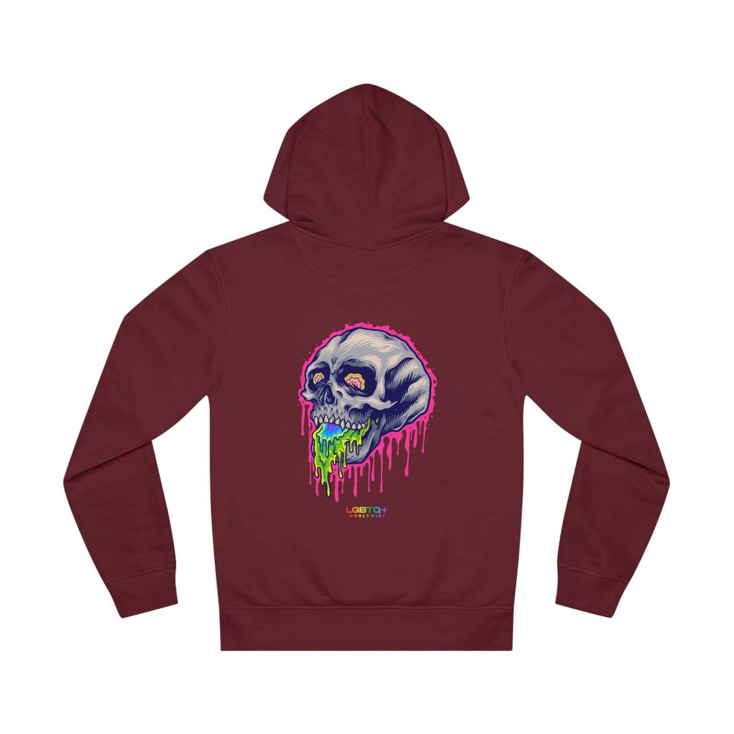 LGBTQWorldwide - ,,SKULL HEAD" Clothing, DTG, Eco-friendly, Hoodies, Men's Clothing, Recycled, Unisex, Vegan, Women's Clothing lgbtq Bekleidung Accessoires unisex Zubehör