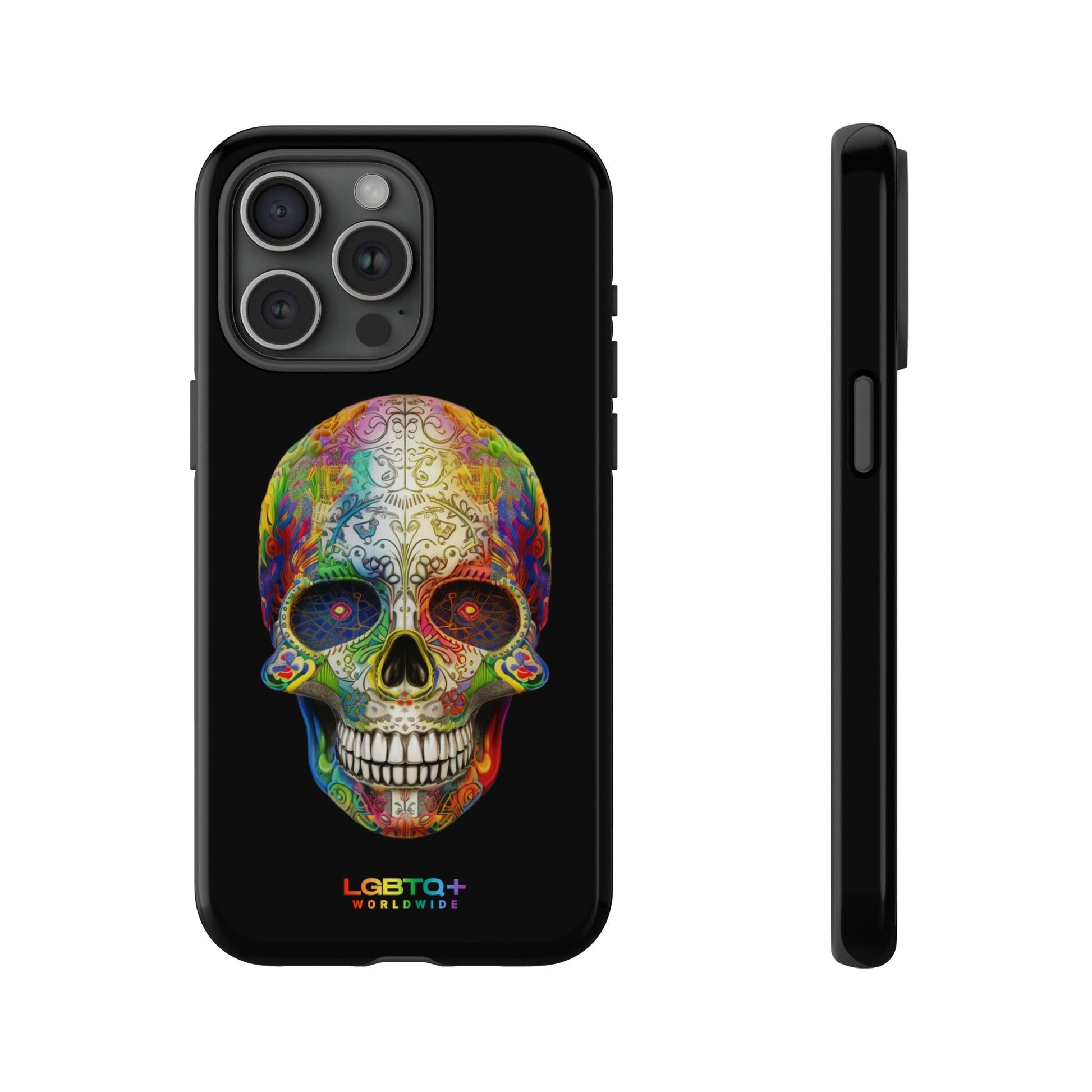 LGBTQWorldwide - ,,SKULL HEAD" Doppelgehäuse Handyhülle Accessories, Glossy, iPhone Cases, Matte, Phone accessory, Phone Cases, Samsung Cases, tough, Valentine's Day Picks lgbtq Bekleidung Accessoires unisex Zubehör