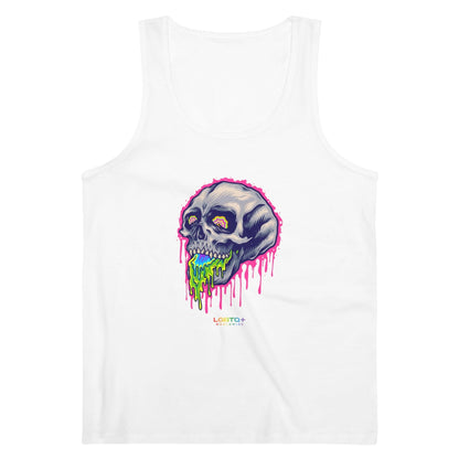 LGBTQWorldwide - ,,SKULL HEAD'' DTG, Eco-friendly, Men's Clothing, Neck Labels, Organic, Recycled, Slim fit, Sustainable, Tank Tops, Tanke, Vegan lgbtq Bekleidung Accessoires unisex Zubehör