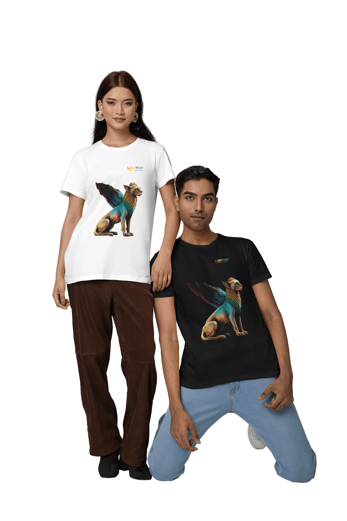 LGBTQWorldwide - ,,SPHINX" ai, Cotton, Crew neck, DTG, Eco-friendly, Men's Clothing, Organic, Recycled, Regular fit, Sustainable, T-shirts, Unisex, Valentine's Day Picks, Vegan, Women's Clothing lgbtq Bekleidung Accessoires unisex Zubehör