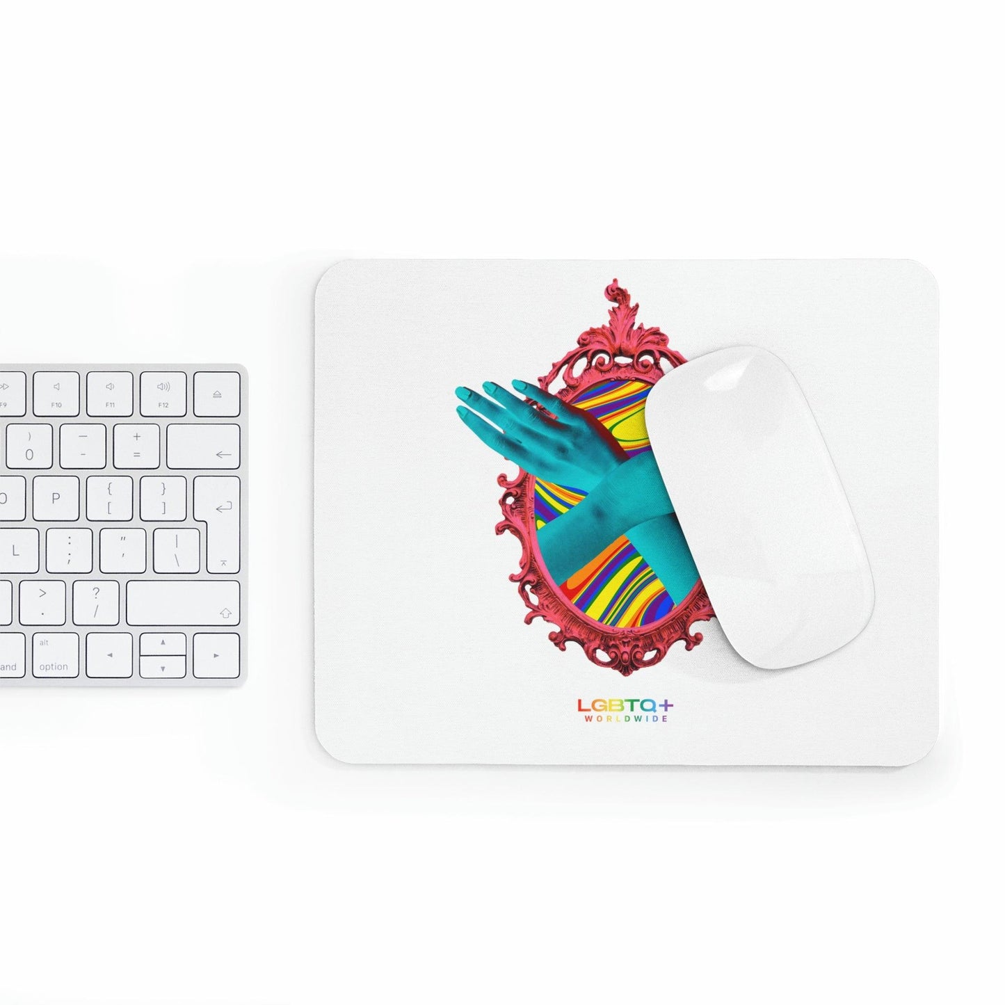 LGBTQWorldwide - ,,SPIEGEL" Mauspad All, Desk, Home & Living, Mouse pad, Mouse Pads, Mousepad, tech lgbtq Bekleidung Accessoires unisex Zubehör