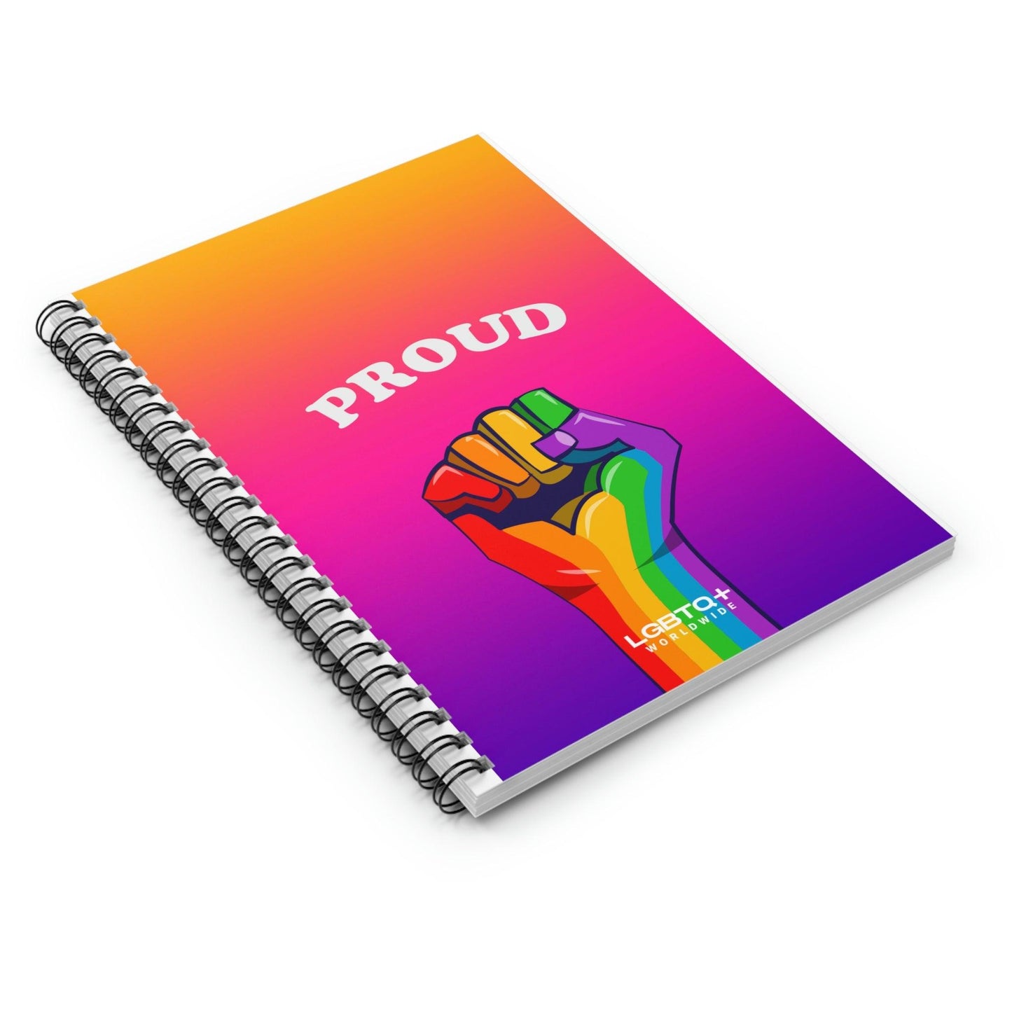 LGBTQWorldwide - Spiral Notebook - Ruled Line Home & Living, Journals, Journals & Notebooks, Notebooks, Paper, Spiral, Stationery lgbtq Bekleidung Accessoires unisex Zubehör