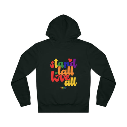 LGBTQWorldwide - ,,STANDTALLOVERALL'' DTG, Eco-friendly, Hoodies, Last, Men's Clothing, Recycled, Unisex, Vegan, Women's Clothing lgbtq Bekleidung Accessoires unisex Zubehör