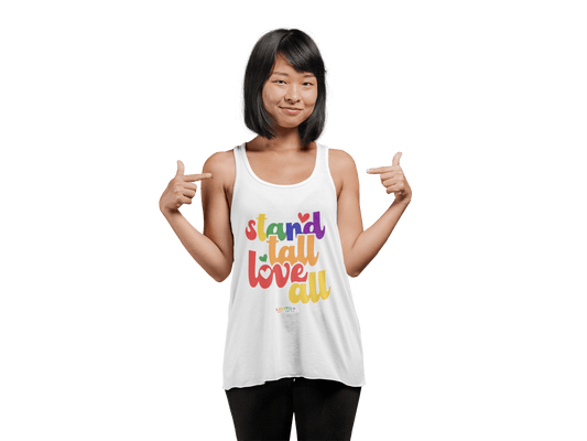 LGBTQWorldwide - ,,STANDTALLOVERALL'' DTG, Eco-friendly, Men's Clothing, Neck Labels, Organic, Recycled, Slim fit, Sustainable, Tank Tops, Tanke, Vegan lgbtq Bekleidung Accessoires unisex Zubehör