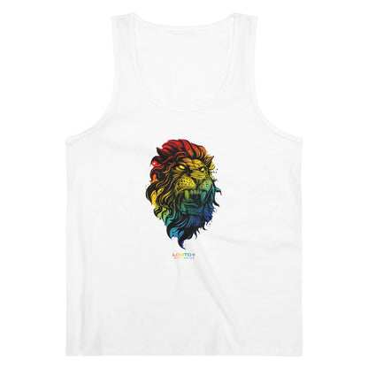 LGBTQWorldwide - ,,STARKER LÖWE'' DTG, Eco-friendly, Men's Clothing, Neck Labels, Organic, Recycled, Slim fit, Sustainable, Tank Tops, Tanke, Vegan lgbtq Bekleidung Accessoires unisex Zubehör