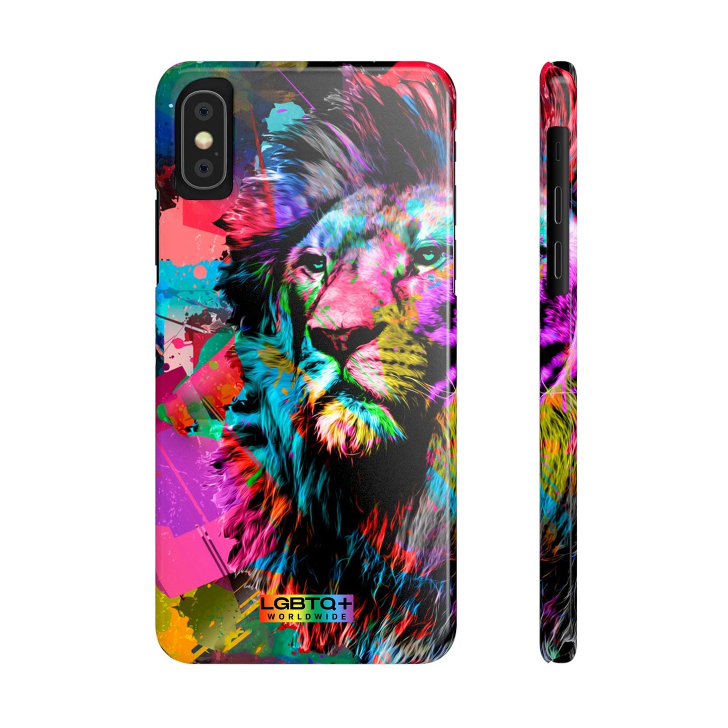 LGBTQWorldwide - ,,STARKER LÖWE" Handyhülle Accessories, Back-to-School, card, Glossy, iPhone, iPhone Cases, Phone accessory, Phone Cases, Samsung Cases, Slim lgbtq Bekleidung Accessoires unisex Zubehör