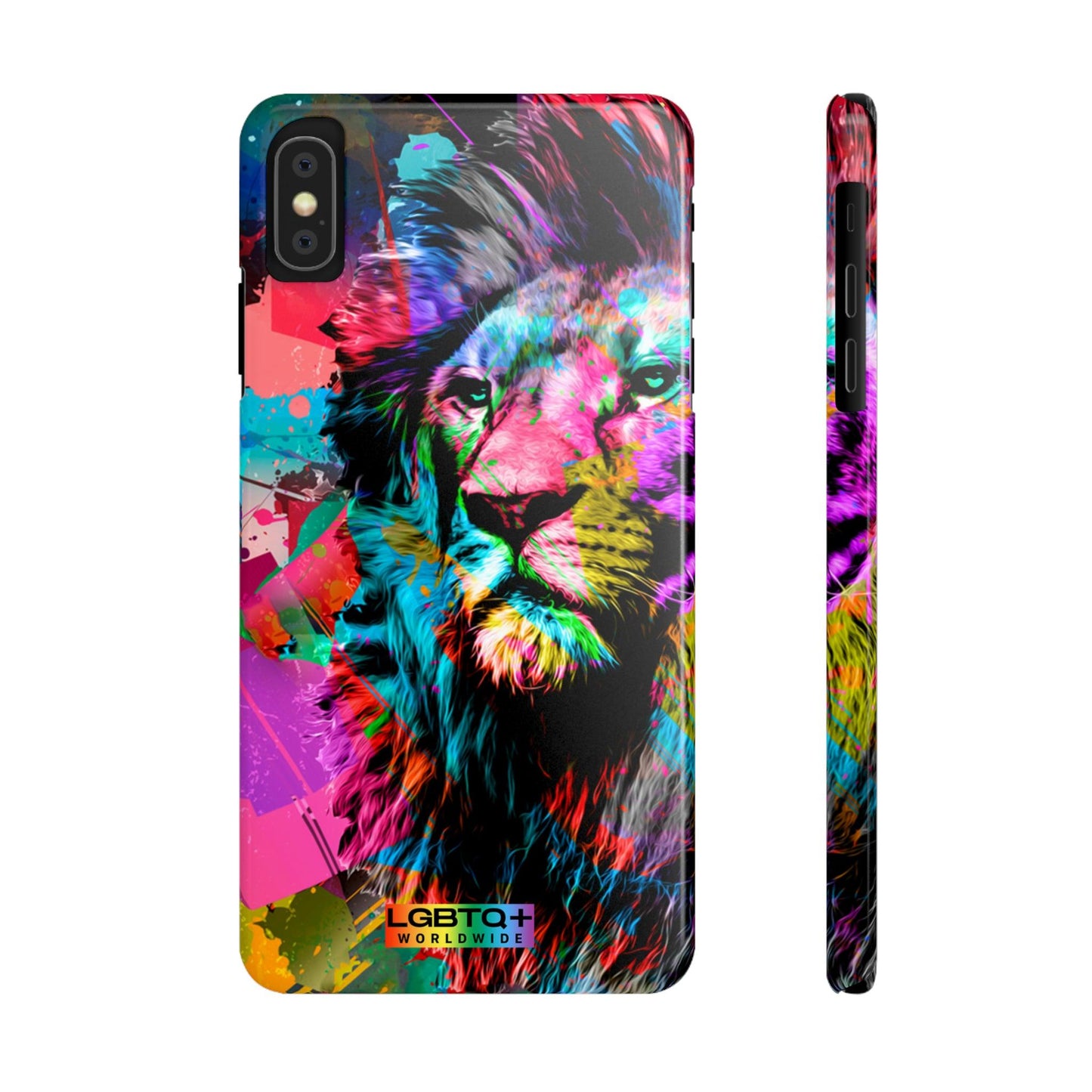 LGBTQWorldwide - ,,STARKER LÖWE" Handyhülle Accessories, Back-to-School, card, Glossy, iPhone, iPhone Cases, Phone accessory, Phone Cases, Samsung Cases, Slim lgbtq Bekleidung Accessoires unisex Zubehör