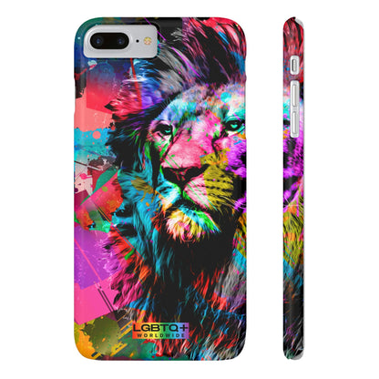 LGBTQWorldwide - ,,STARKER LÖWE" Handyhülle Accessories, Back-to-School, card, Glossy, iPhone, iPhone Cases, Phone accessory, Phone Cases, Samsung Cases, Slim lgbtq Bekleidung Accessoires unisex Zubehör