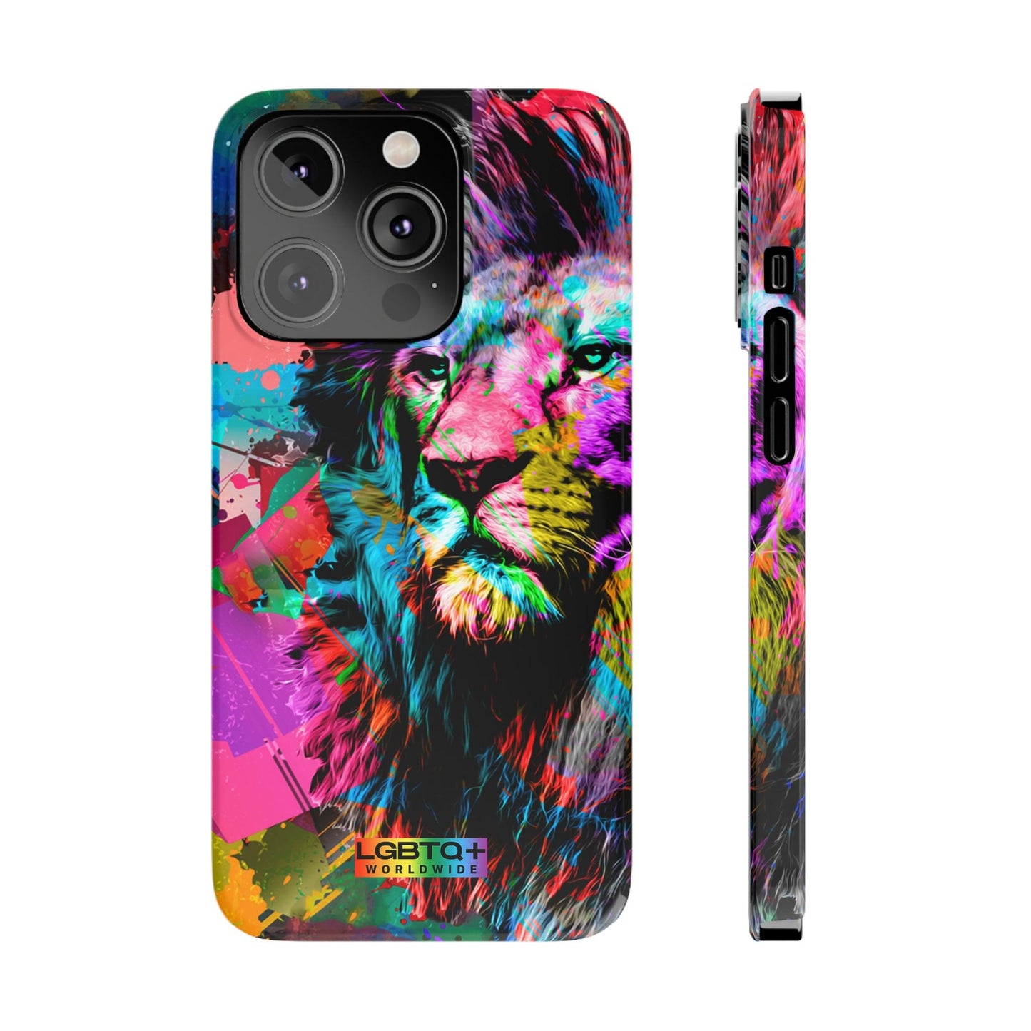 LGBTQWorldwide - ,,STARKER LÖWE" Handyhülle Accessories, Back-to-School, card, Glossy, iPhone, iPhone Cases, Phone accessory, Phone Cases, Samsung Cases, Slim lgbtq Bekleidung Accessoires unisex Zubehör